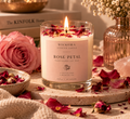 Rose Petal Scented Soy Candle